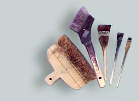 Japanese dye brushes